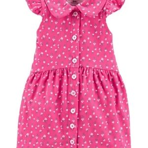 Carter's Floral Button- Front Shirt Dress Size 24